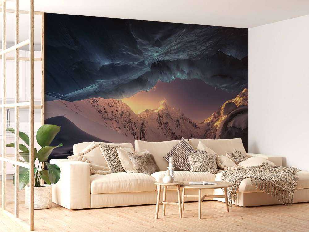 Blue ice cave