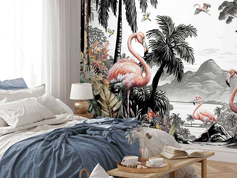 Splendeur d'Oiseaux Exotiques Jungle