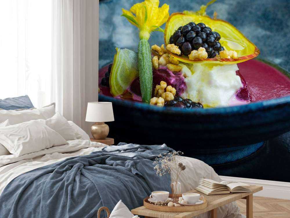 Dessert aux mûres