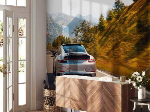 Porsche 911 Carrera GTS dans les montagnes