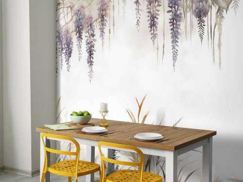 Glycine et Graminées Beige