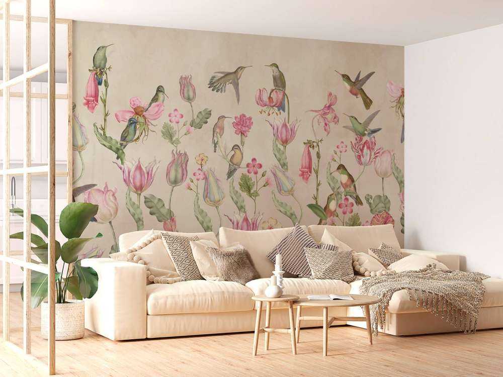 Symphonie de tulipes colibri