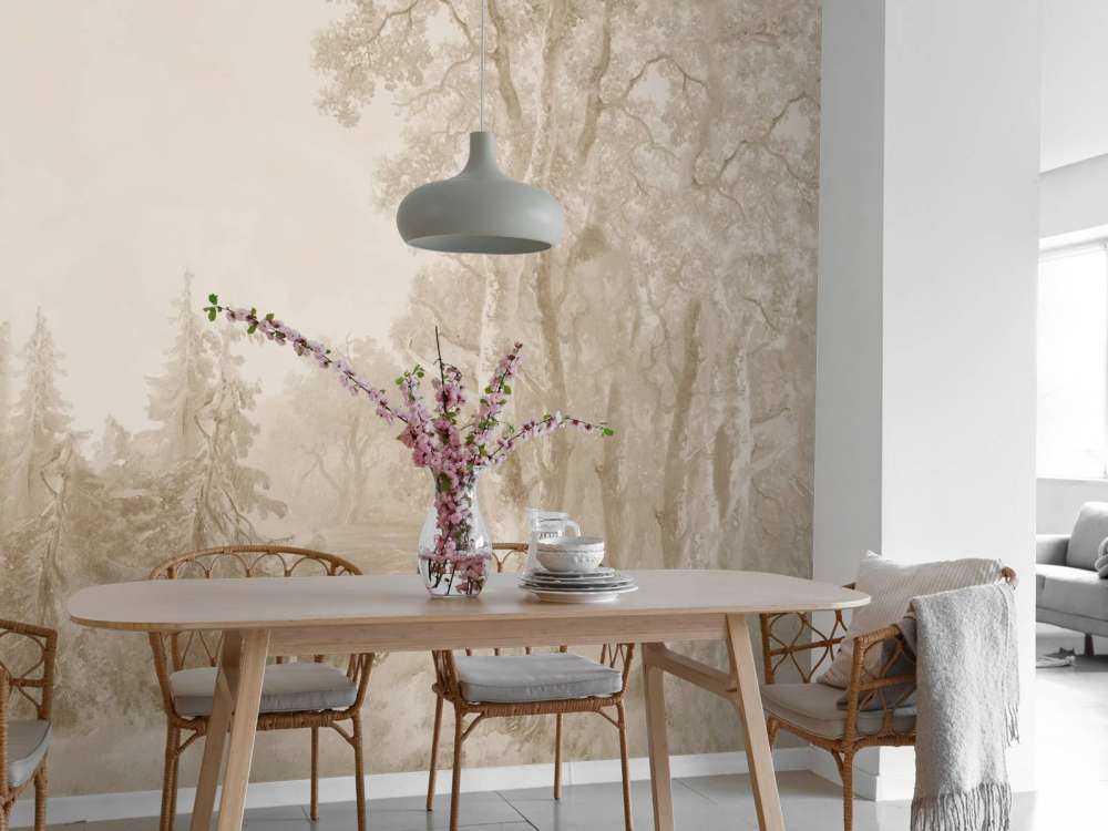 Paysage forestier beige #2