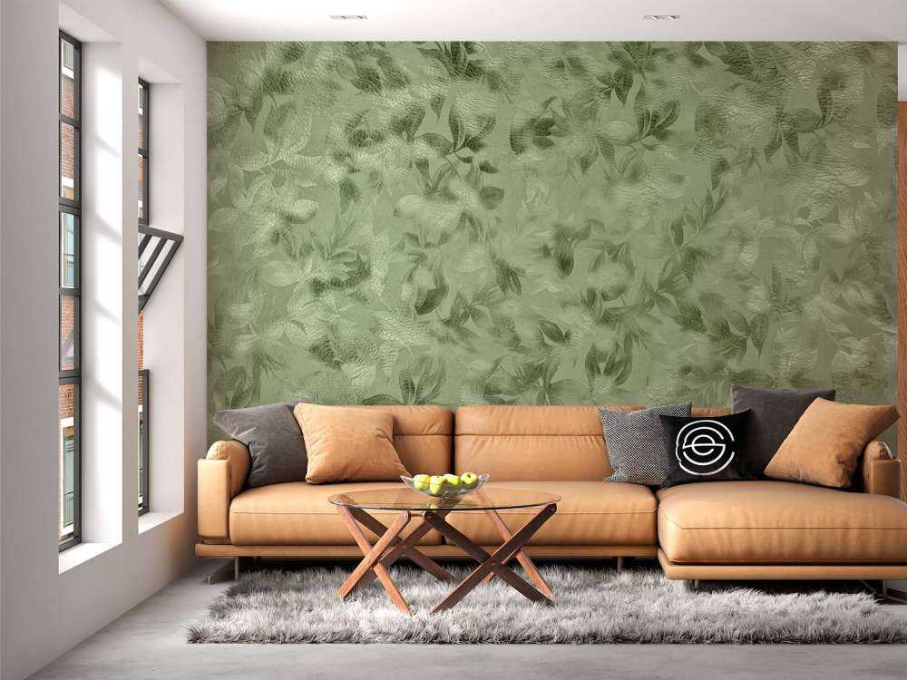 Texture de fleurs vertes