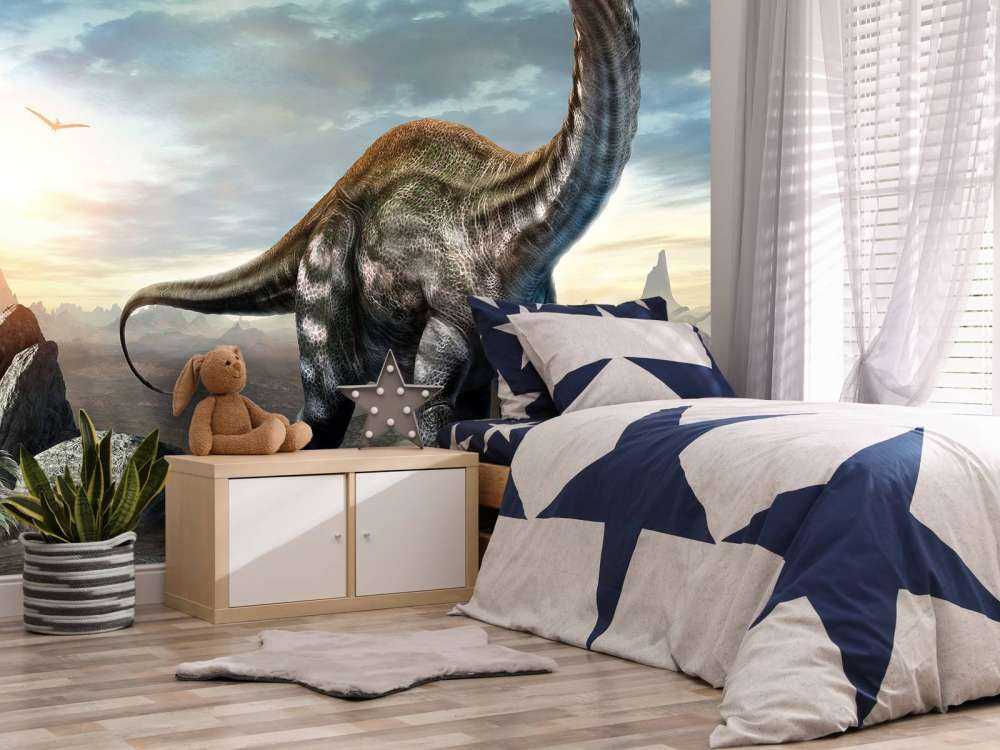 Apatosaurus dans les montagnes