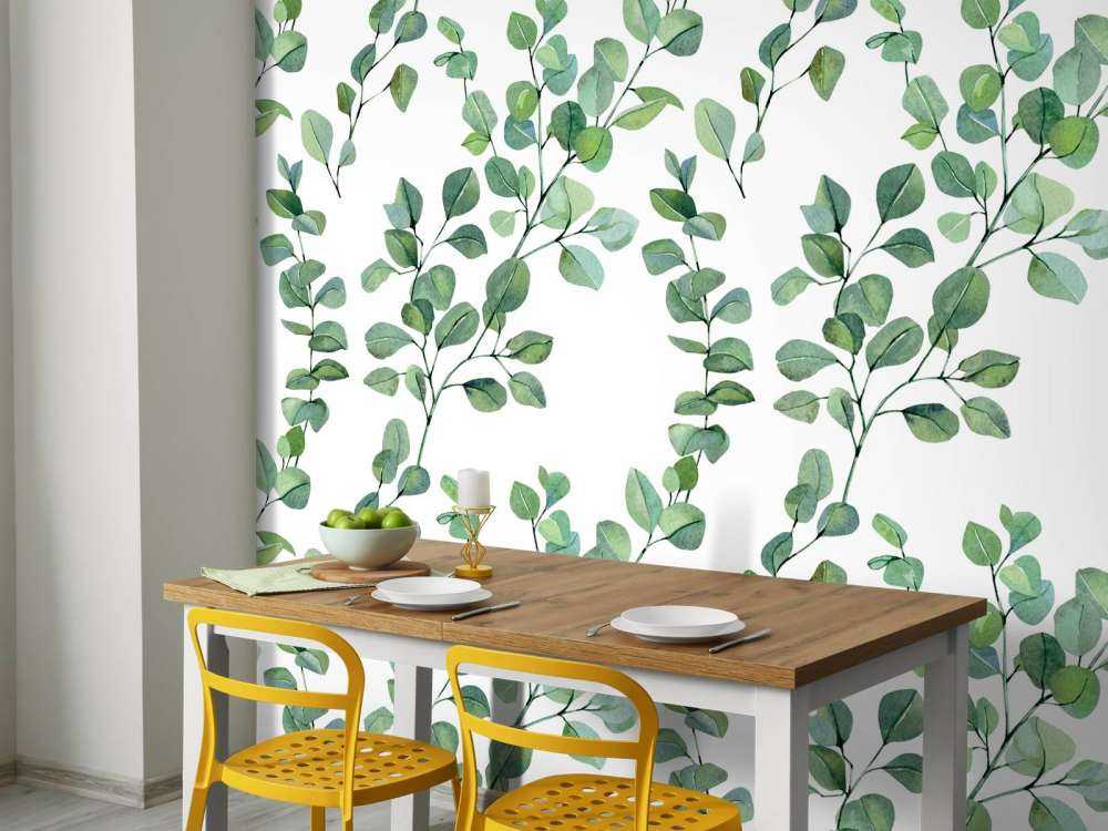 Aquarelle feuilles et branches