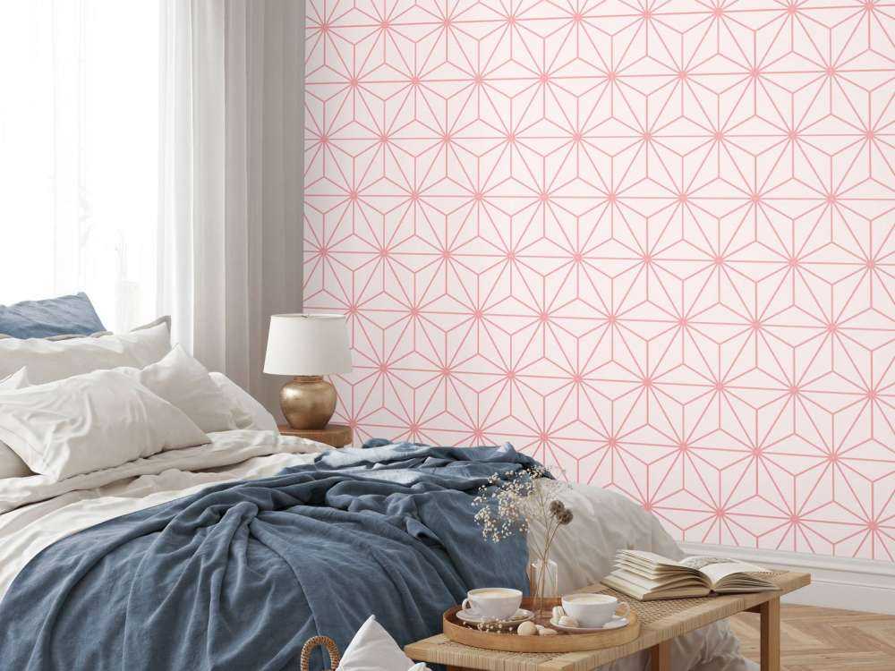 Motif Etoiles géométriques, blanches