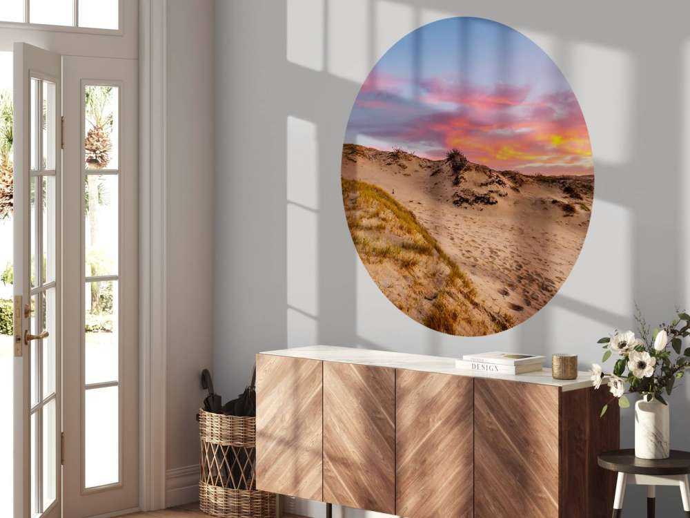 Coucher de soleil depuis les dunes
