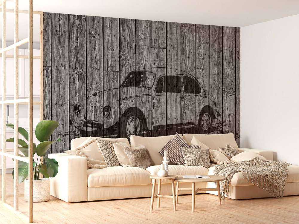 Graffiti Coccinelle sur bois