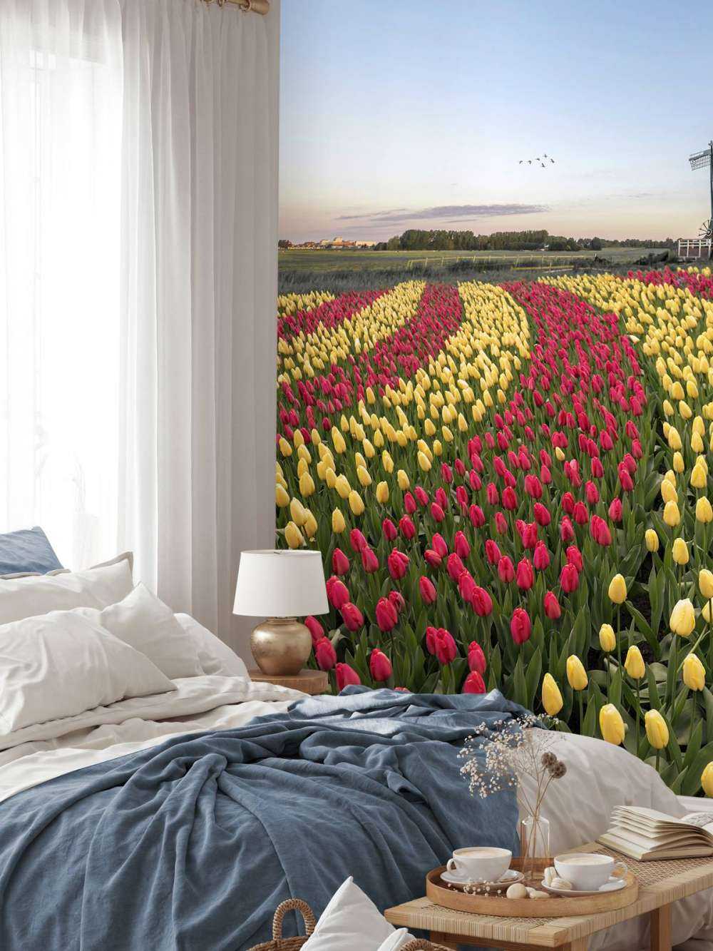 Champ de tulipes néerlandais