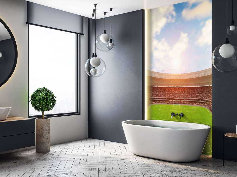 Stade de football rempli