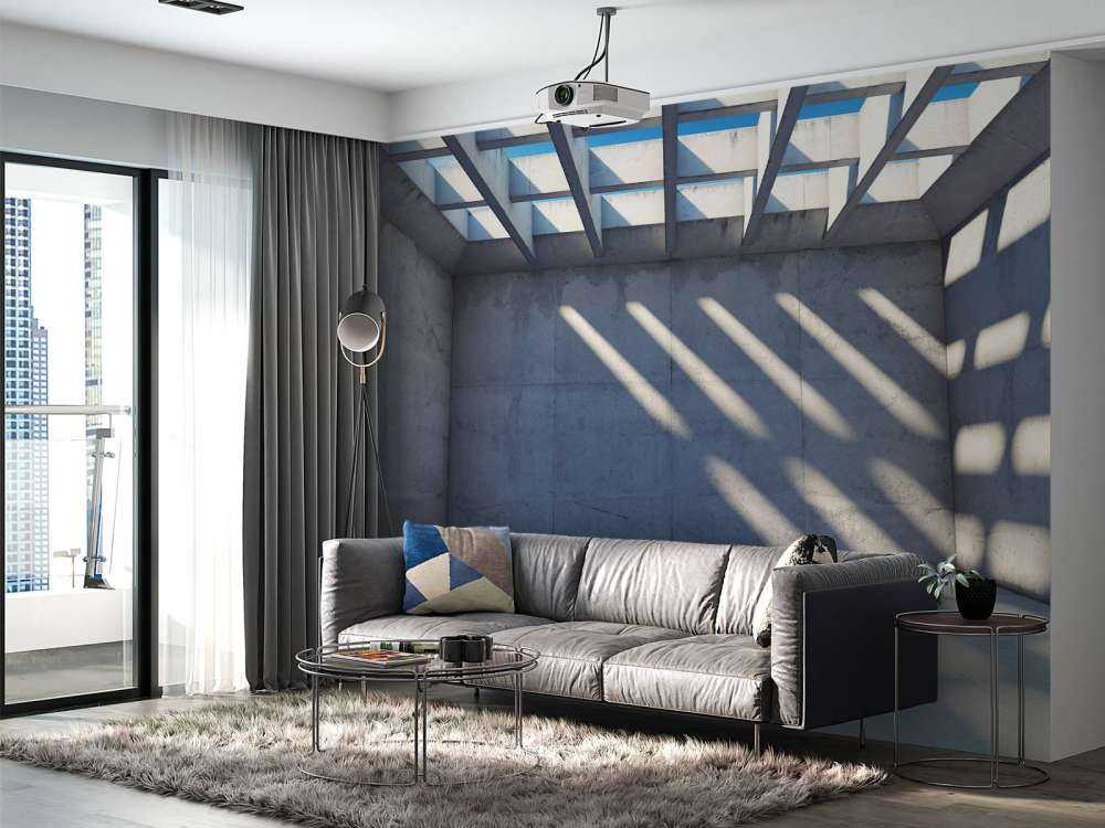 Espace vide avec toit ouvert