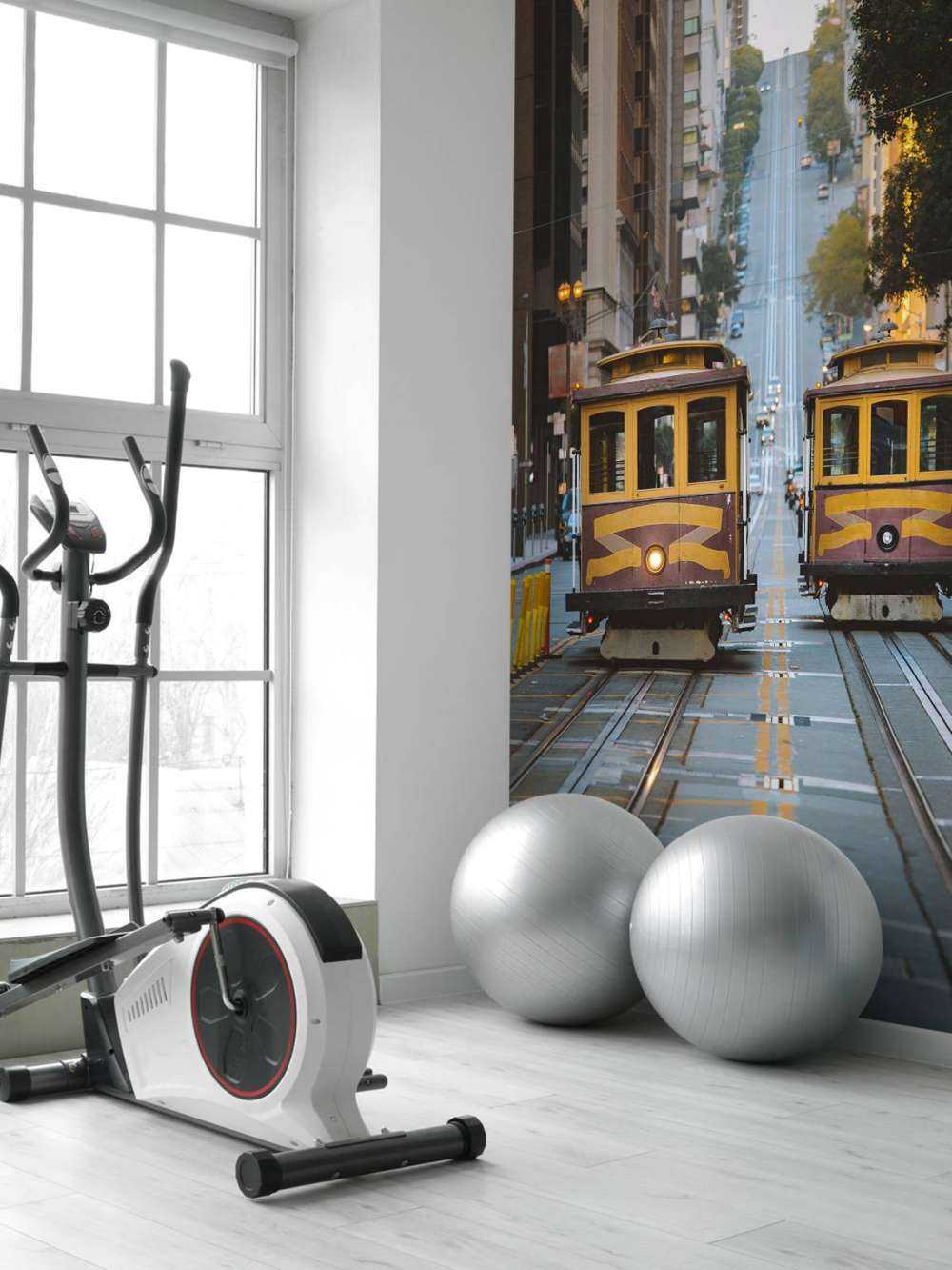 Tramways jaunes à San Francisco, États-Unis