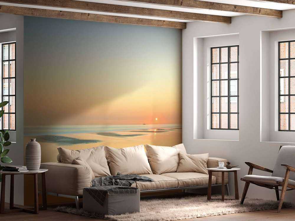 Coucher de soleil sur la plage