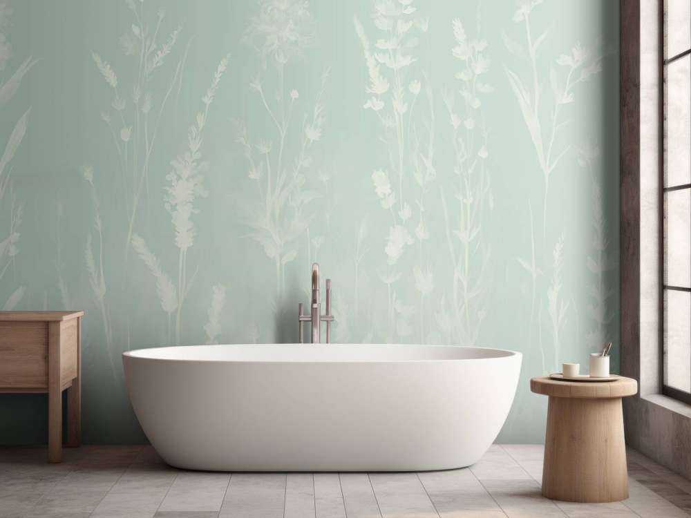 Lavande Clair Seamless Vert Menthe