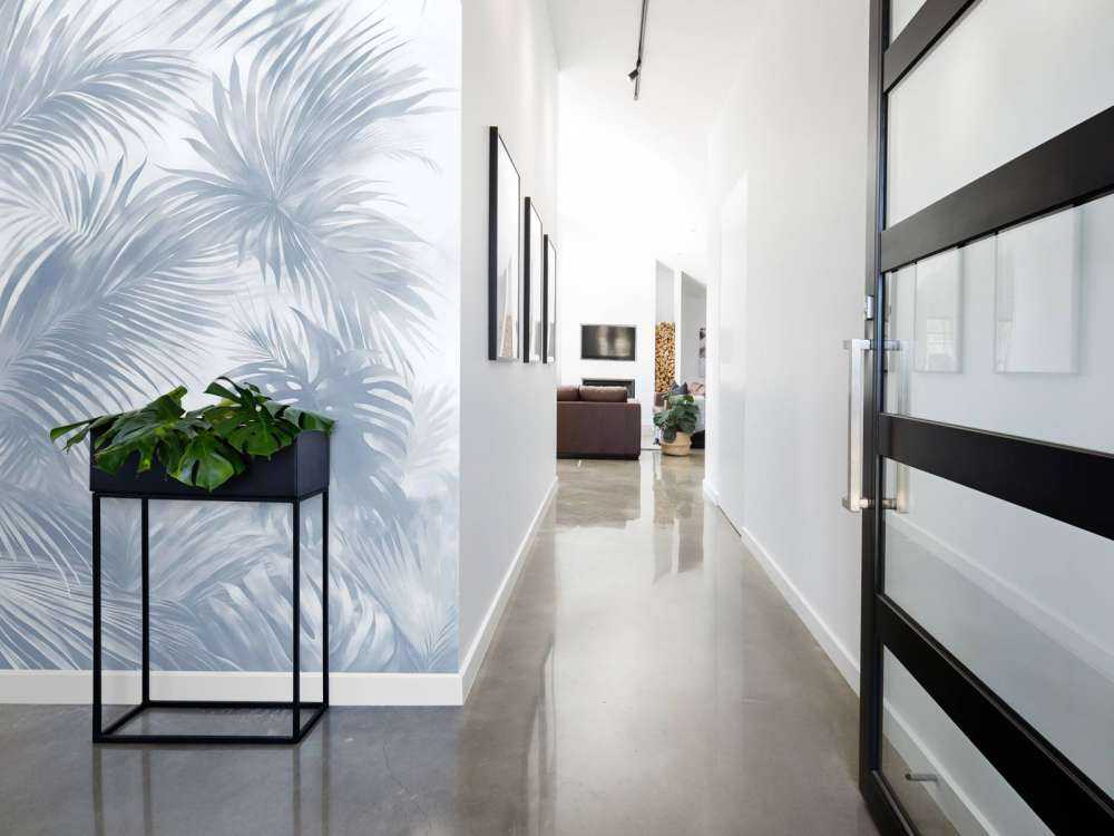 Palm Extravaganza Bleu