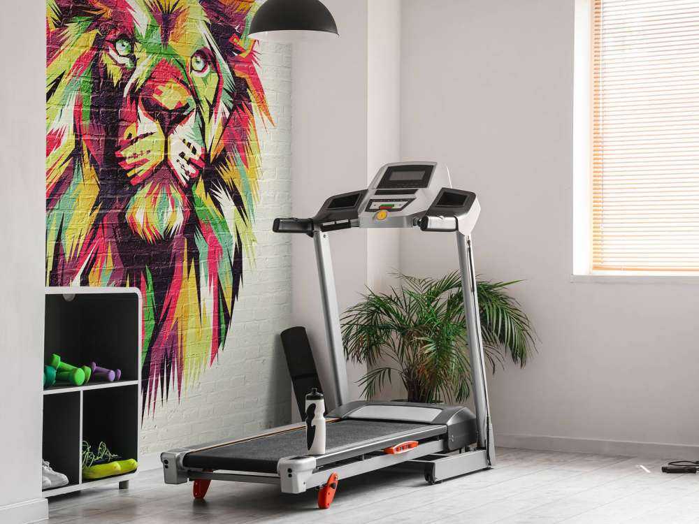 Graffiti d'un lion