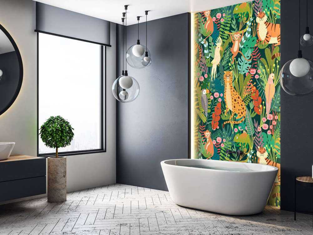 Motif d'animaux colorés