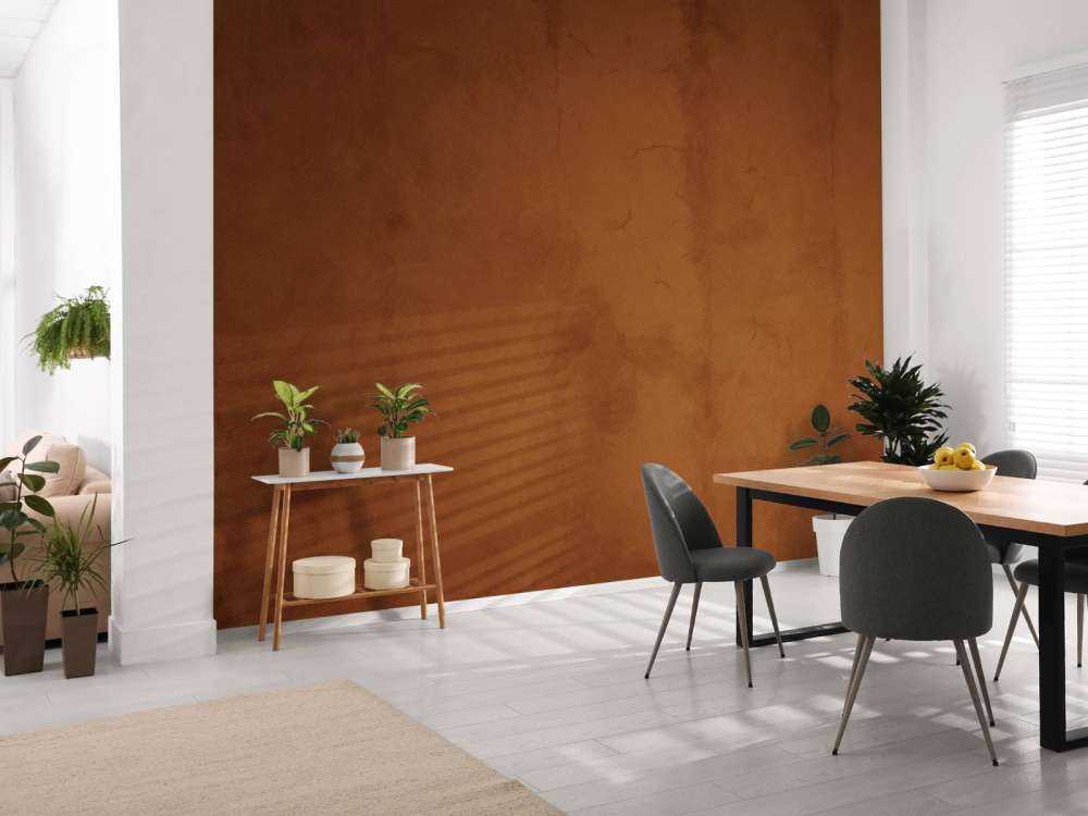 Béton marron rouge