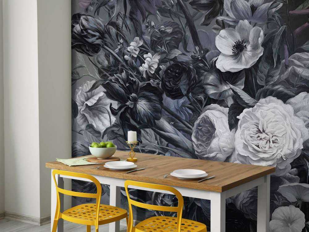 Grand bouquet gris