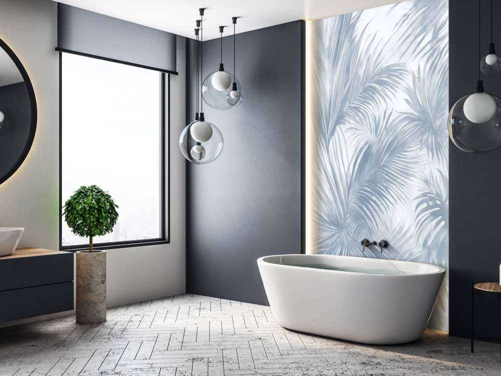Palm Extravaganza Bleu