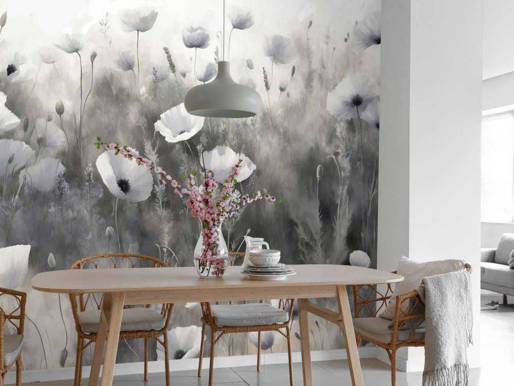 Danse de fleurs sauvages - gris