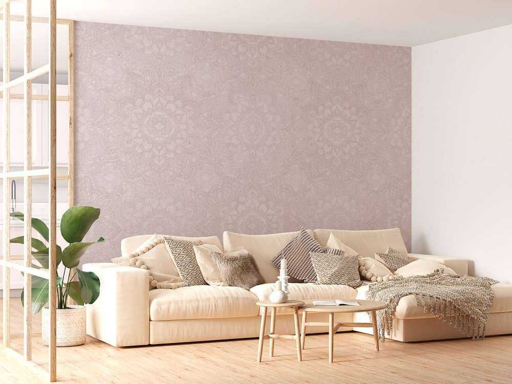 Boho Golden Mandala - rose blush
