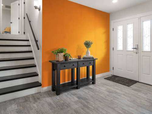Béton orange vif
