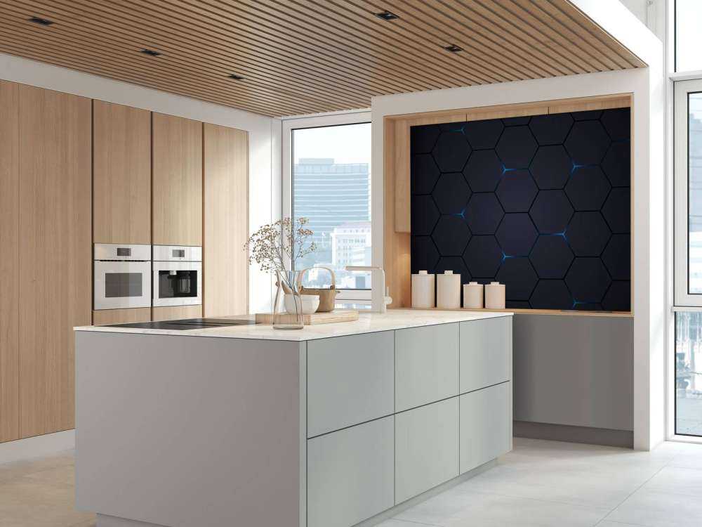 Hexagones gris foncé