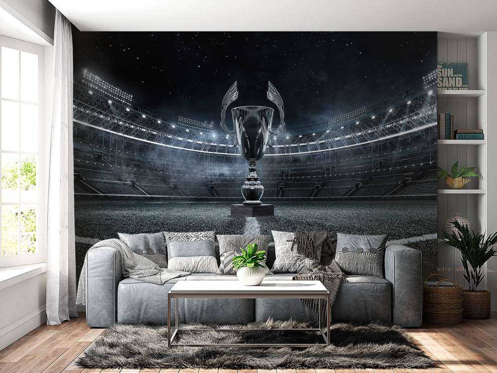 Coupe dans un stade