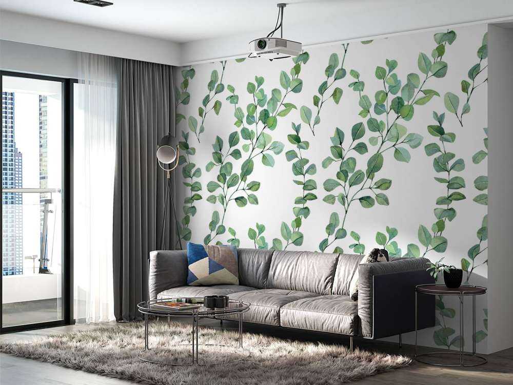 Aquarelle feuilles et branches