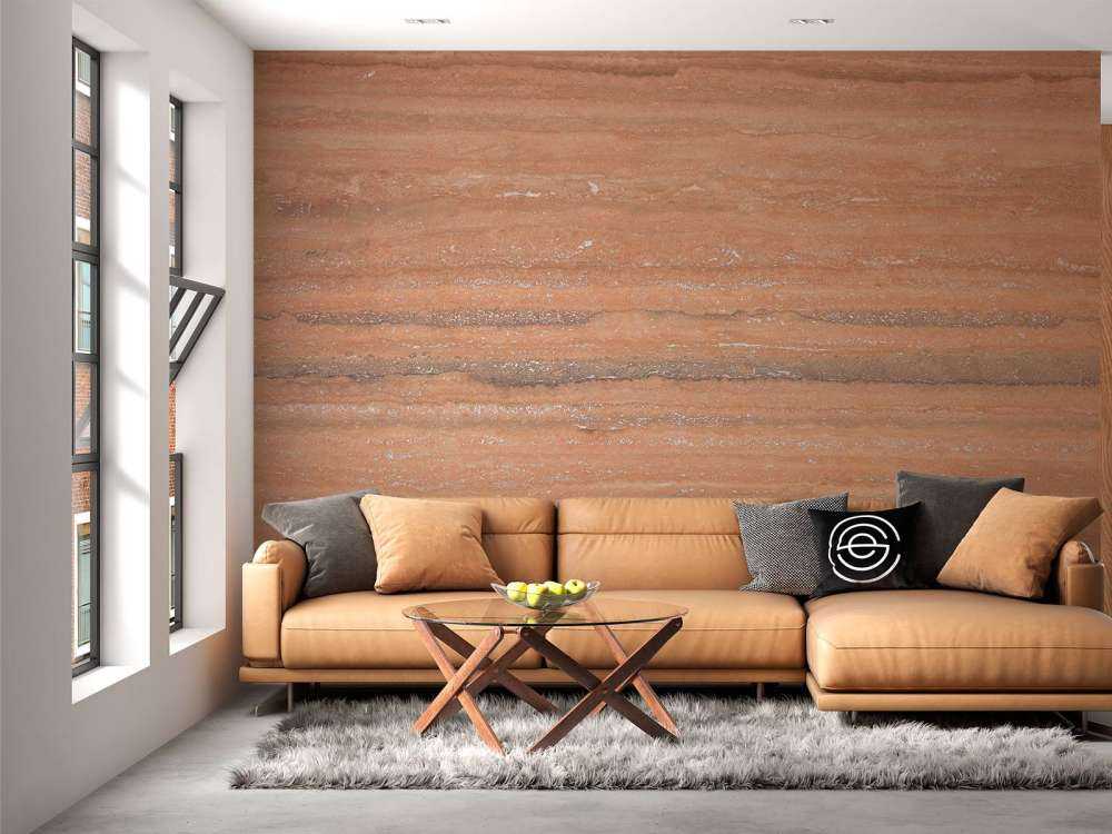 Marbre de couleur terracotta