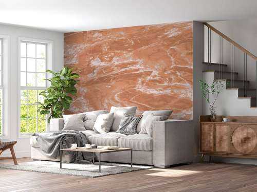 Marbre terracotta avec balayages
