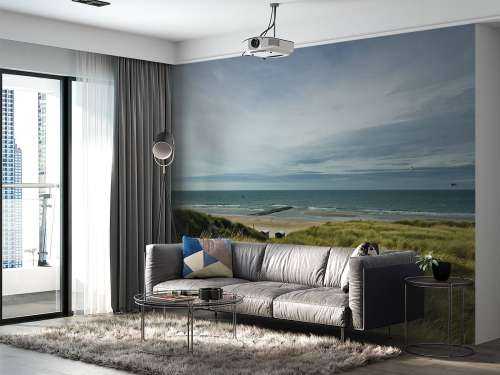 La plage depuis les dunes