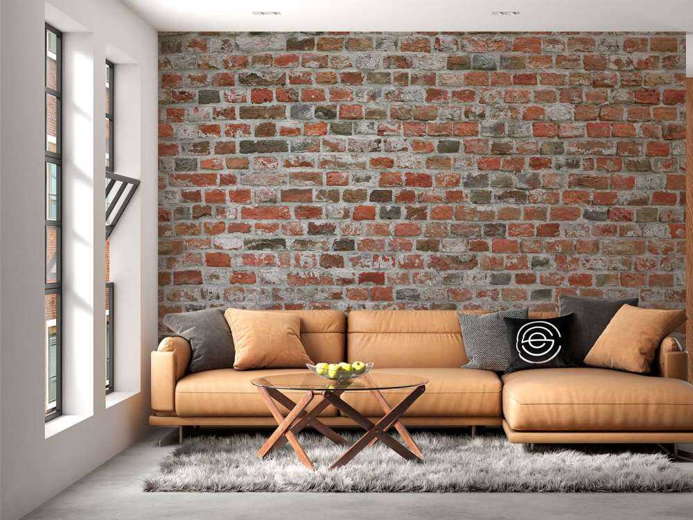 Mur de briques restauré