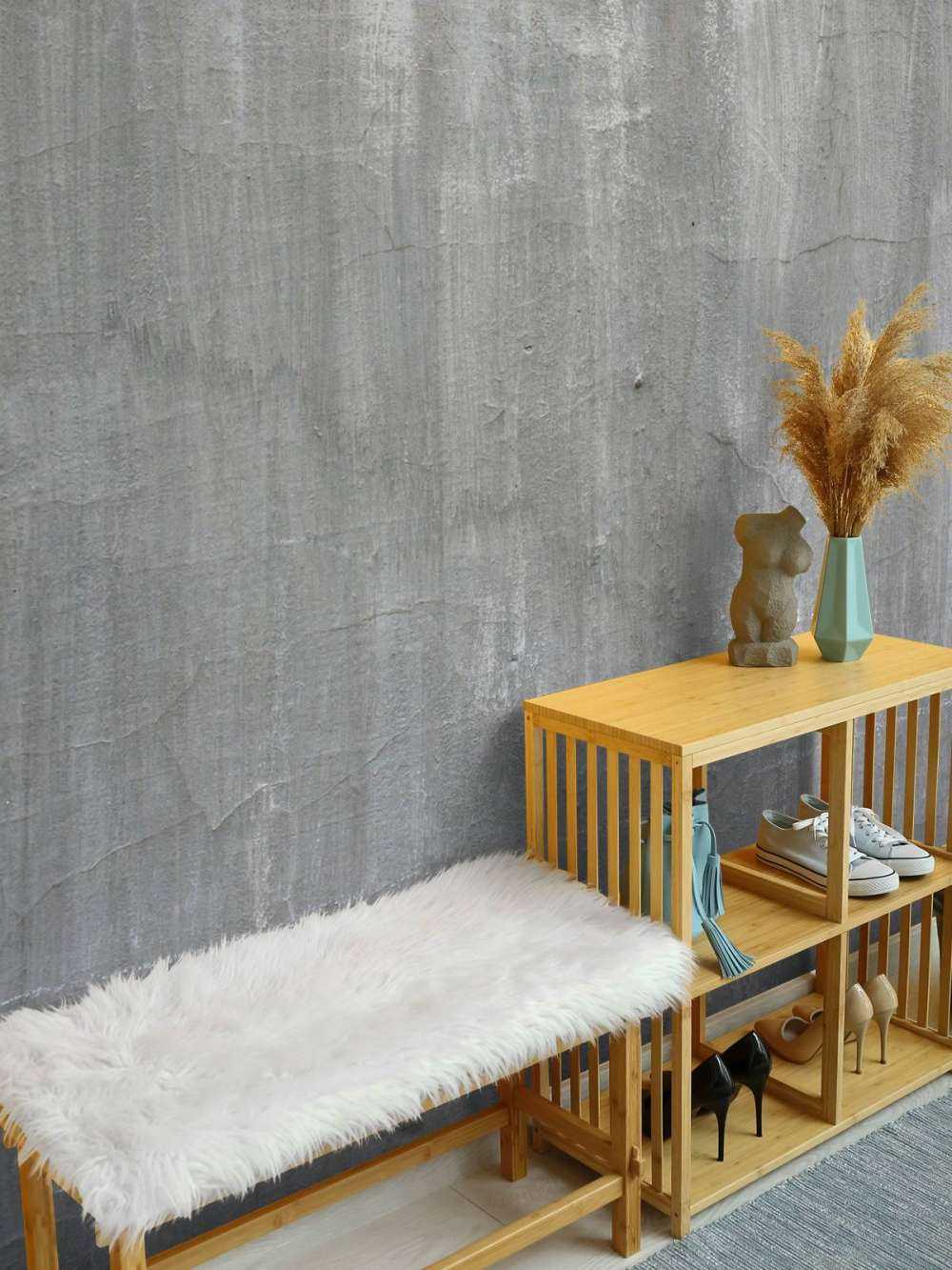 Grijze betonwand