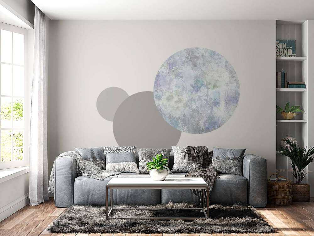 Jardin aquarelle violet