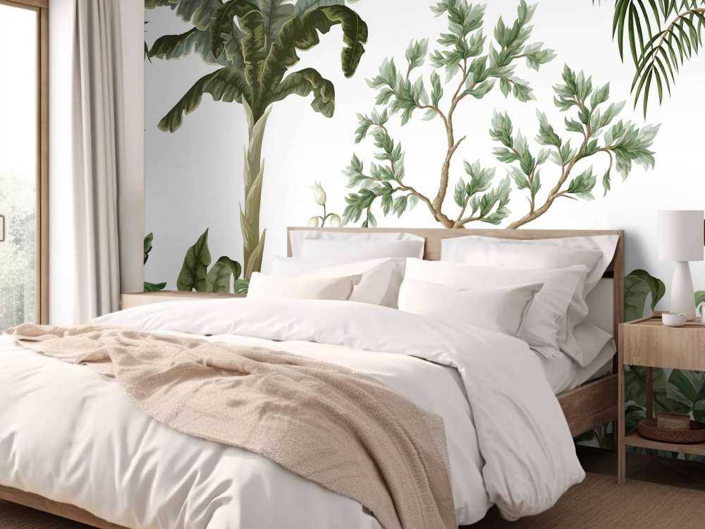 Paysage de jungle avec des palmiers