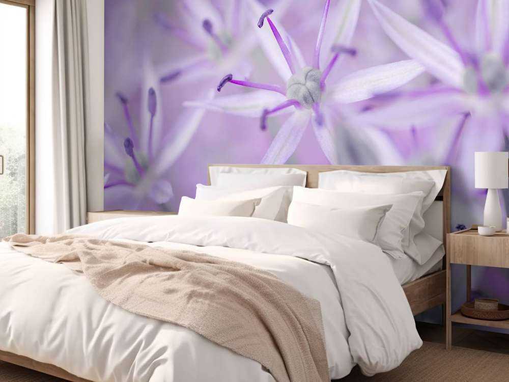 Fleurs d'allium pourpres