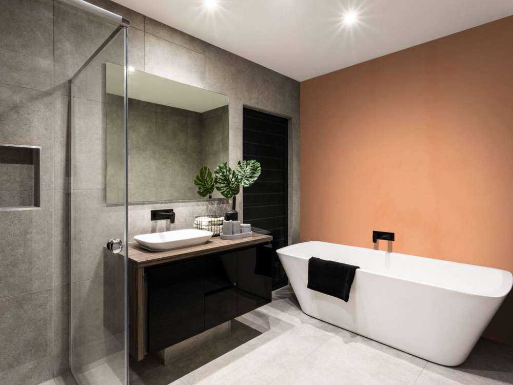 Béton orange clair