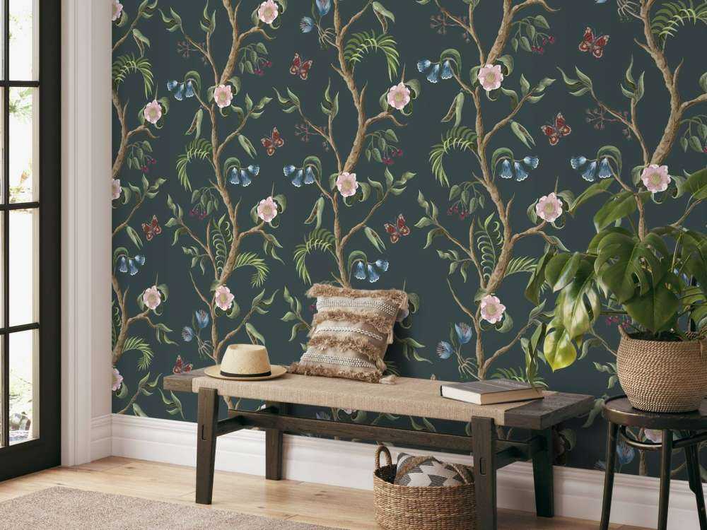 Motif de fleurs épanouies
