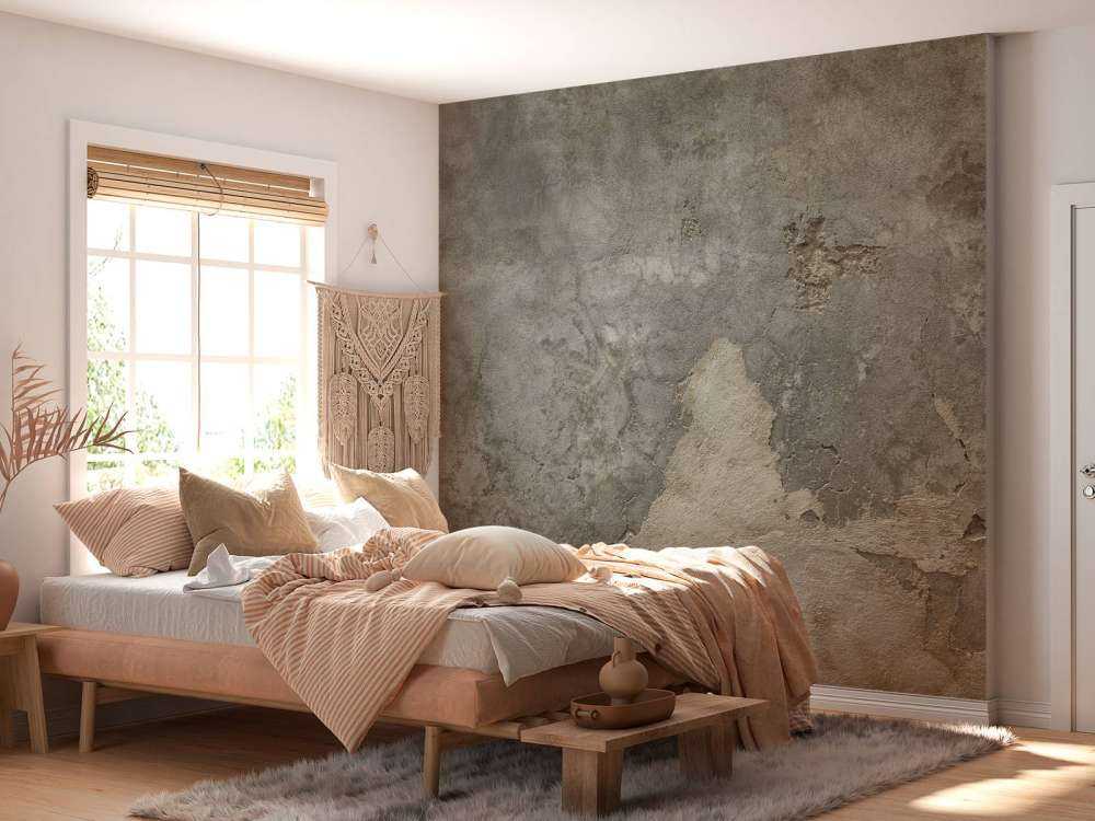 Béton fissuré avec stucco