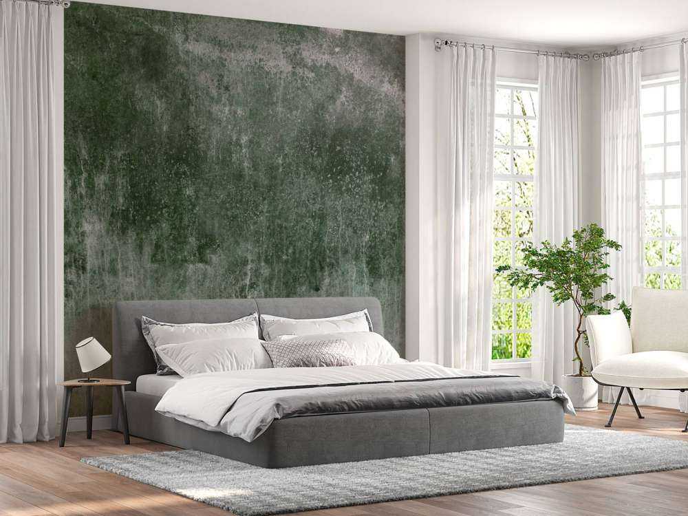 Vieux mur vert dégradé