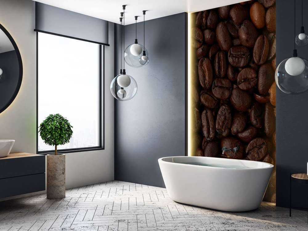 Grains de café en gros plan