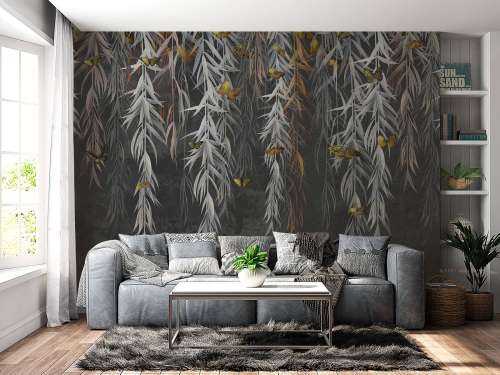 Branches avec papillons