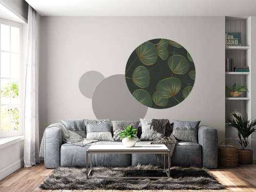 Feuilles décoratives avec de l'or