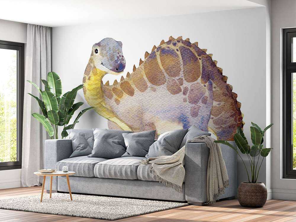 Dinosaure de l'aquarelle
