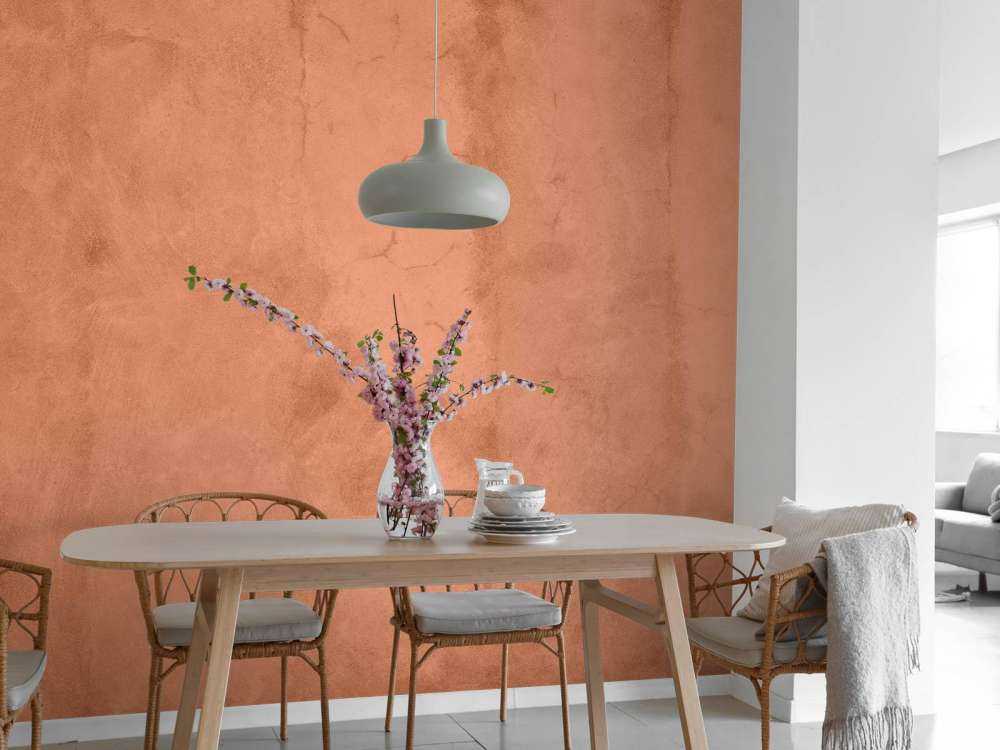 Béton couleur terracotta