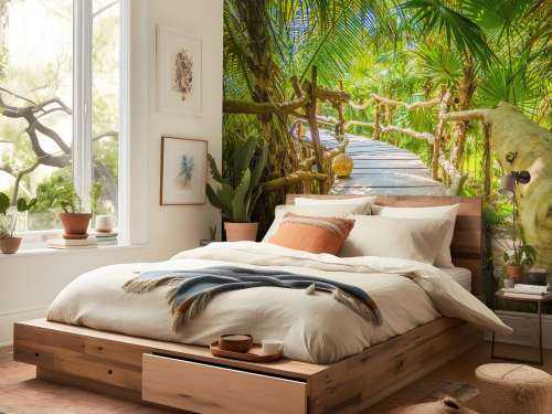 Pont dans la jungle tropicale