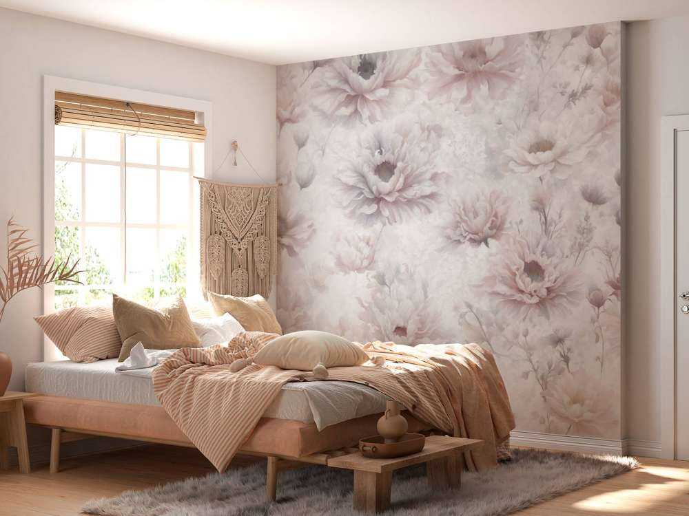 Mur romantique orange